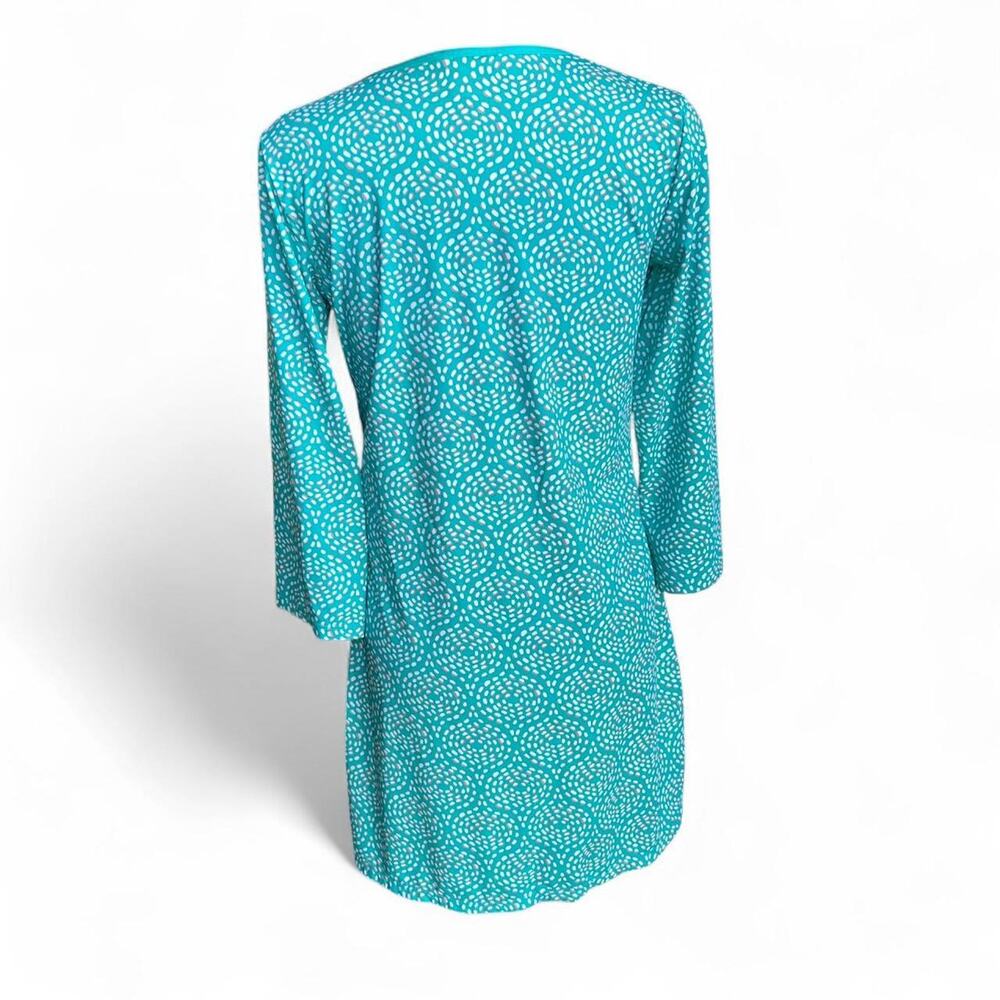 Capelton Road Women's Teal Skipped Stones Seaside Beach Dress - Picture 4 of 7